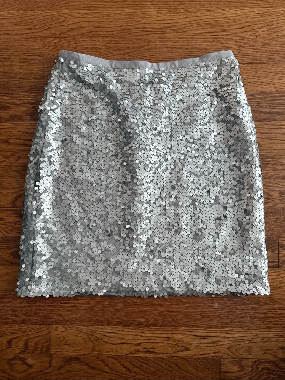 NWT Silver Sequin Mini women’s Skirt - Sparkling Party Skirt J.Crew size 0